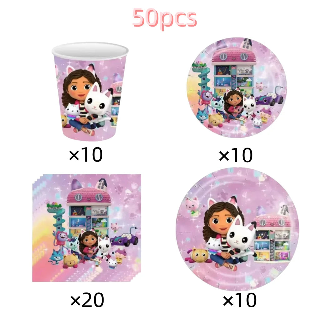 Build Your Own Decorating KIT or Party Favor KIT - Gabby Dollhouse Party Theme