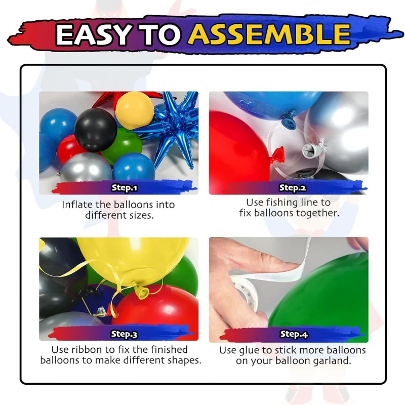 Balloon Arch Kit - Super Hero Theme