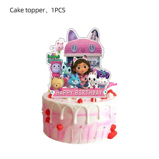 Build Your Own Decorating KIT or Party Favor KIT - Gabby Dollhouse Party Theme
