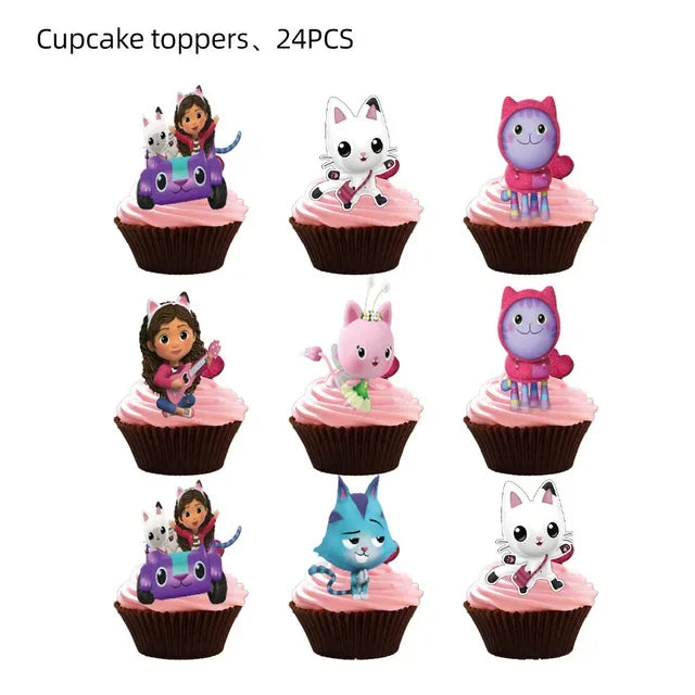 Build Your Own Decorating KIT or Party Favor KIT - Gabby Dollhouse Party Theme