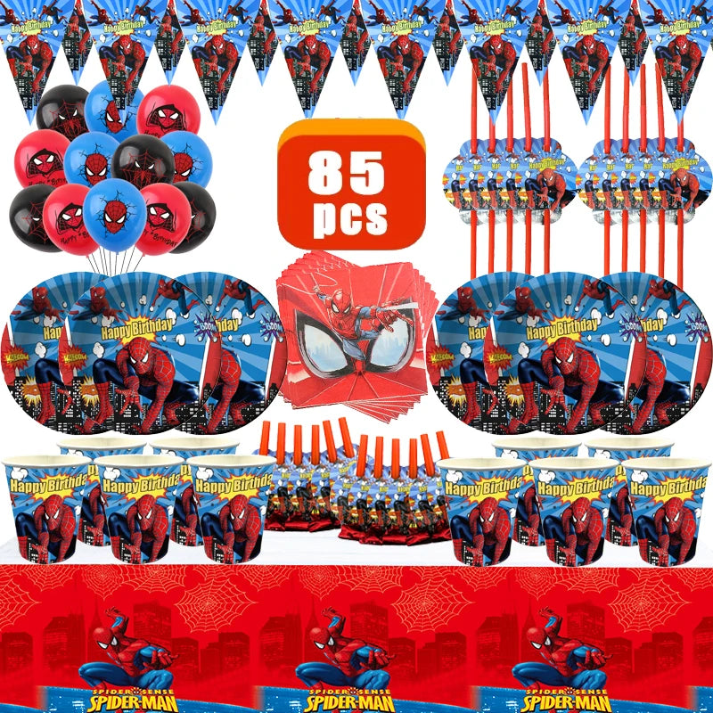 Spidey Birthday Decoration - KIT Bundle