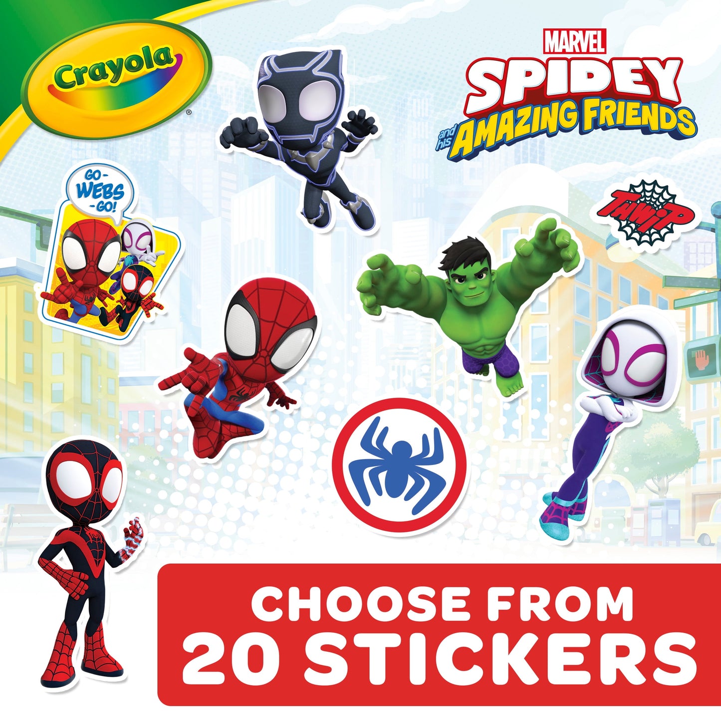 (2 Pack)  Spidey & His Amazing Friends Coloring Book, Stickers Included,  96 Pages, Party ACTIVITY