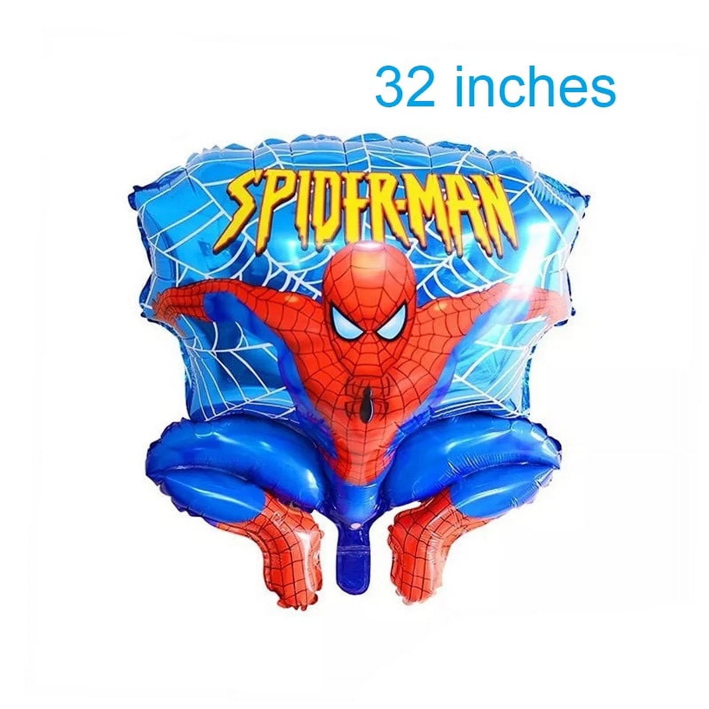 Spiderman Themed Gloves Mask Cape Balloons Banner, 19-Piece, 30 X 25 In, 12 Oz