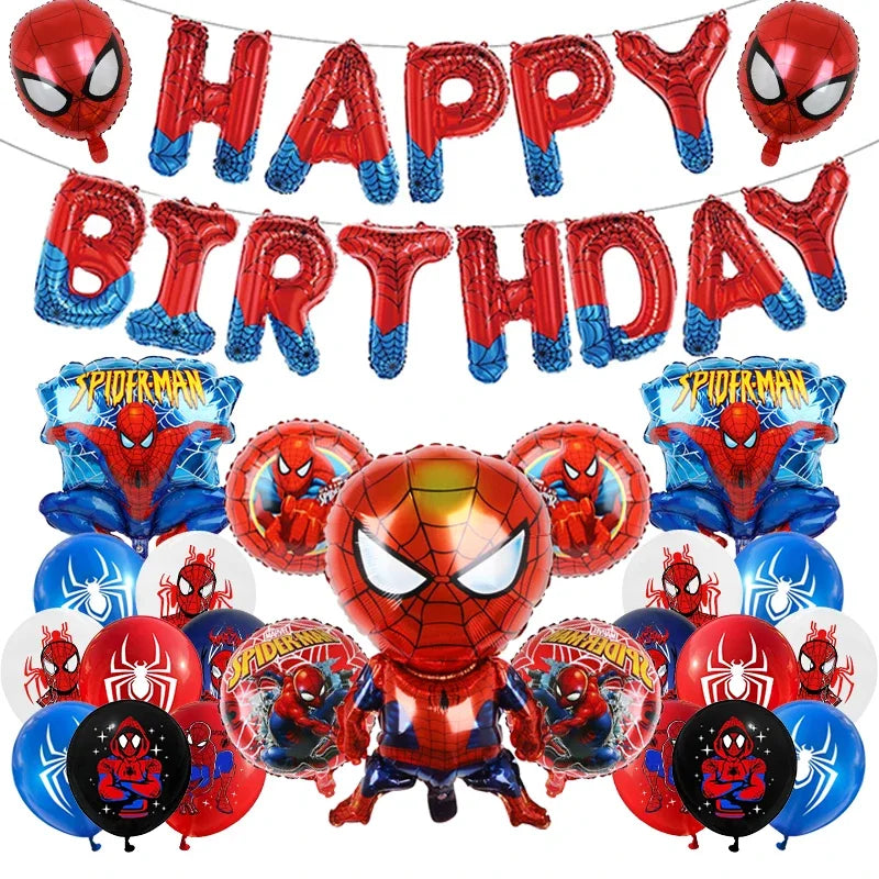Spiderman Balloon KIT - KIT de Globos de Hombre Araña 
Happy Birthday and Ages 1 - 9 years