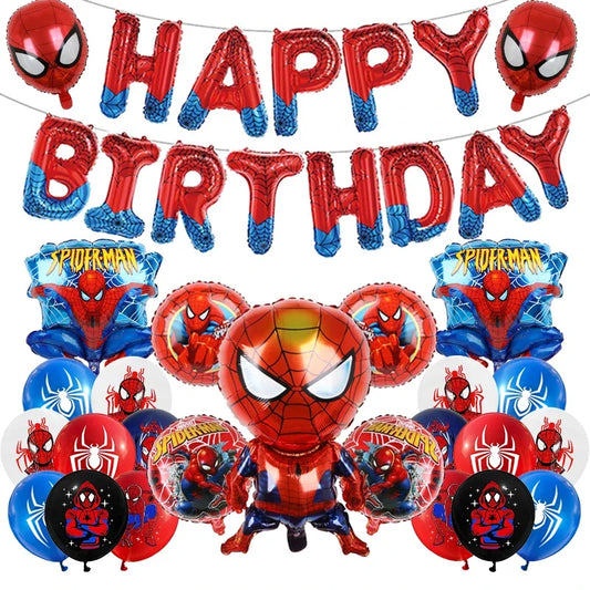 Spiderman Balloon KIT - KIT de Globos de Hombre Araña 
Happy Birthday and Ages 1 - 9 years