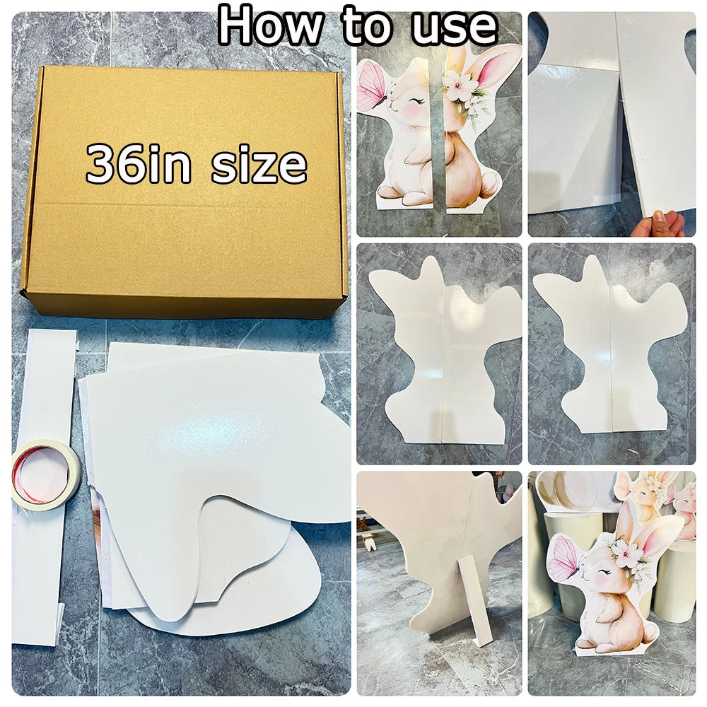 Baby Shower Blue Toile Cut Outs Cardboard Cutouts - Decor Backdrop Stand Up Prop