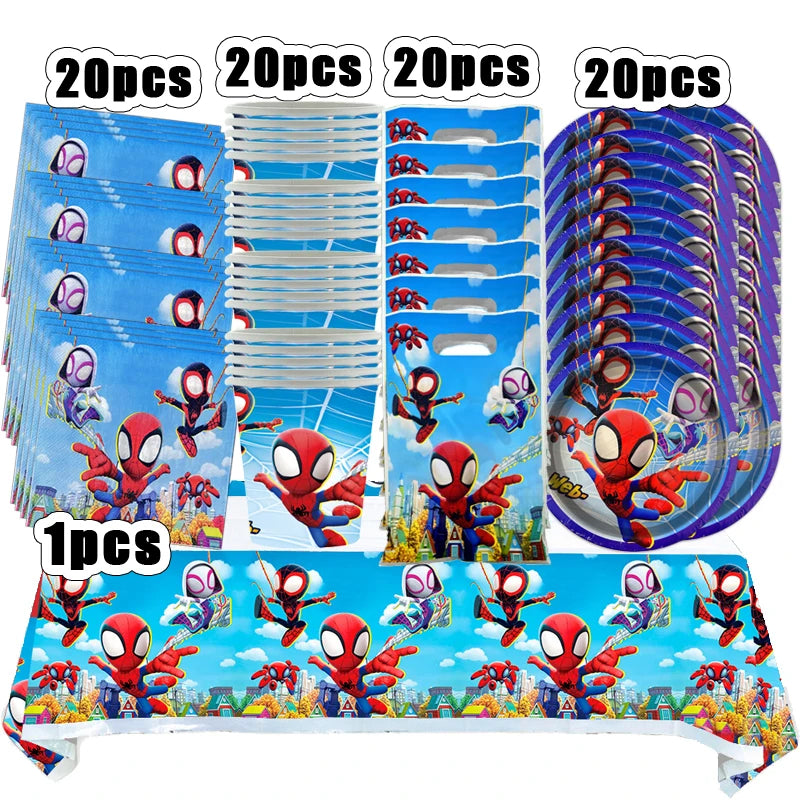 Spidey Birthday Decoration - KIT Bundle