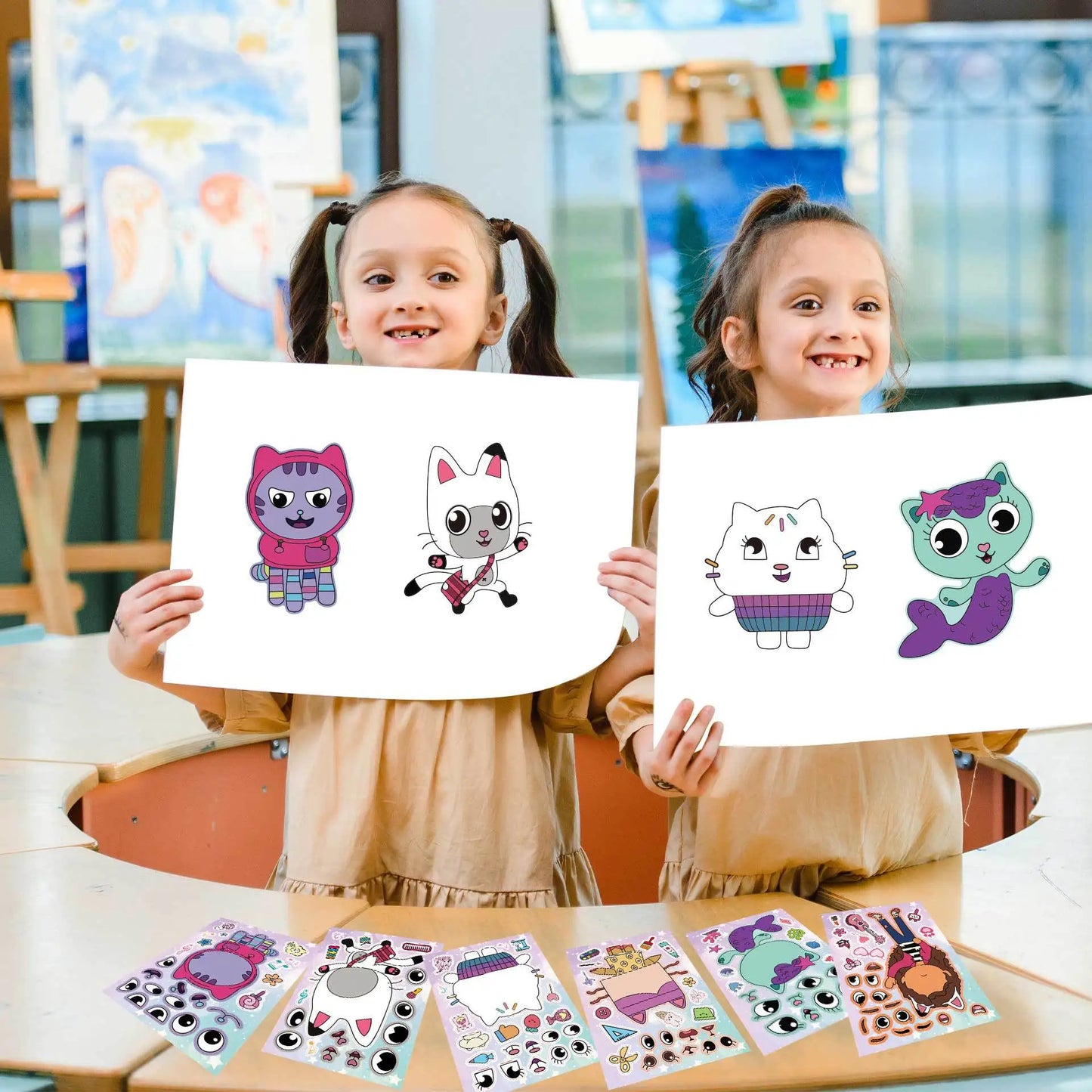 Gabby Cat Dolls Build Your Own Stickers - Party Favor