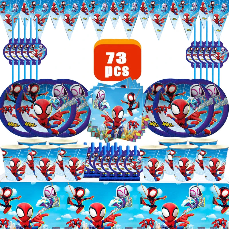 Spidey Birthday Decoration - KIT Bundle