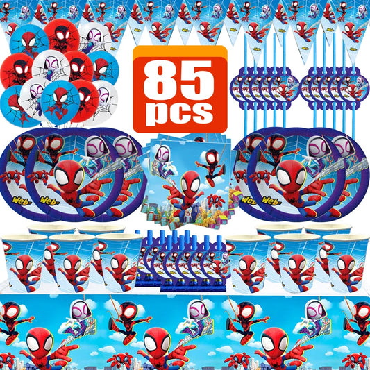 Spidey Birthday Decoration - KIT Bundle