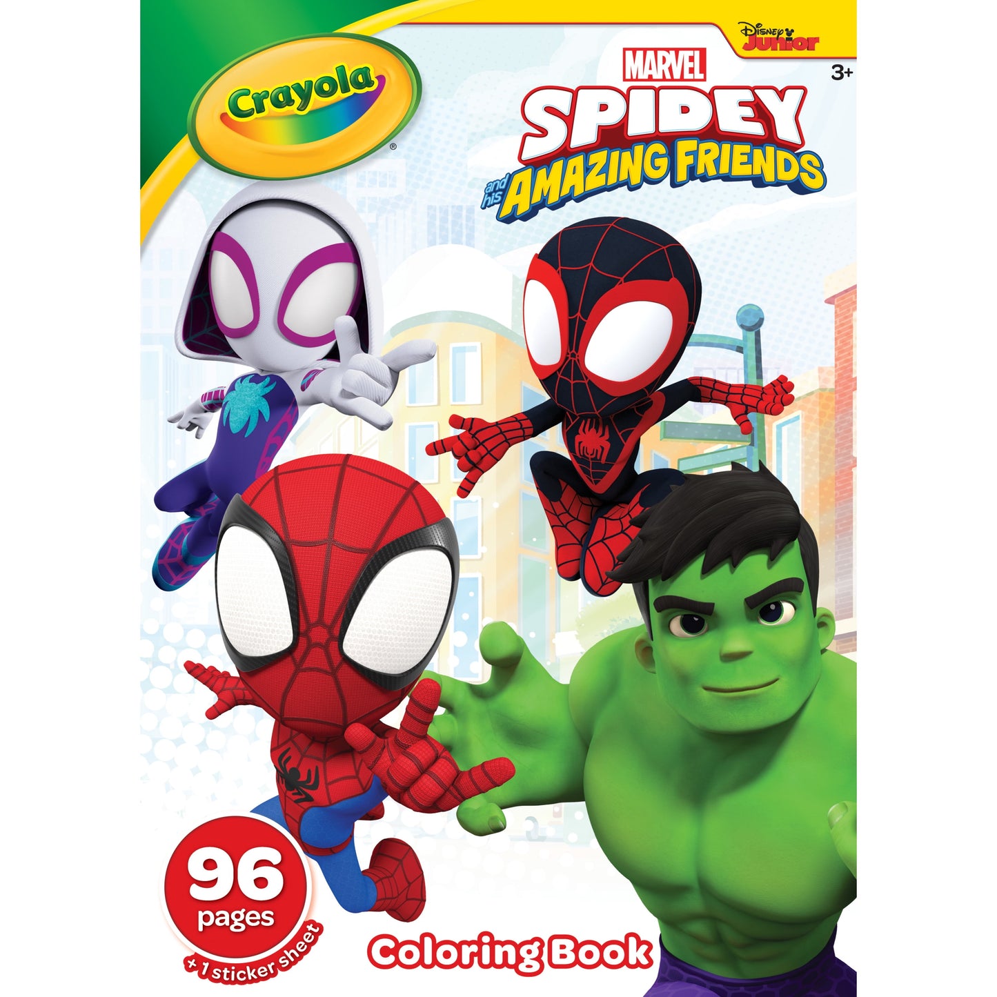 (2 Pack)  Spidey & His Amazing Friends Coloring Book, Stickers Included,  96 Pages, Party ACTIVITY